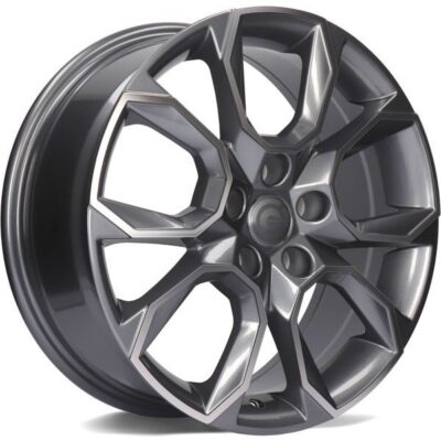 Carbonado Beast 16" 6,5J ET43 5x112 Anthracite Front Polished
