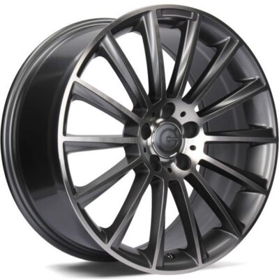 Carbonado Performance 17" 8J ET35 5x112 Anthracite Front Polished