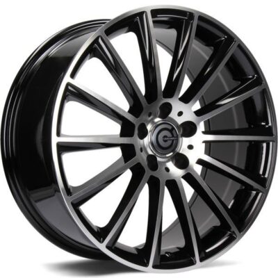Carbonado Performance 17" 8J ET35 5x112 Black Front Polished