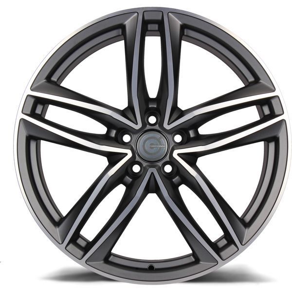 Carbonado Style 20" 9J ET35 5x112 Matt Anthracite Front Polished - obrazek 3