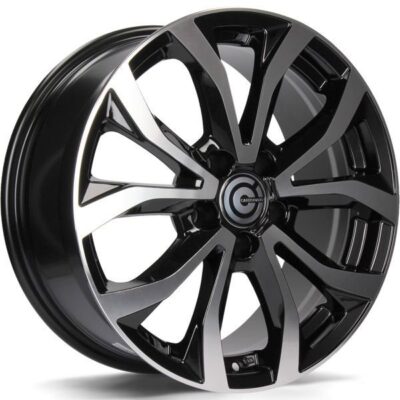 Carbonado Tiger 17" 7,5J ET35 5x112 Black Front Polished