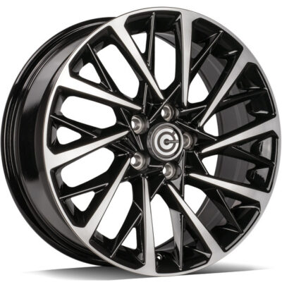 Carbonado Space 16" 6,5J ET40 5x114,3 Black Front Polished