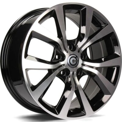 Carbonado Texas 17" 7,5J ET45 5x114,3 Black Front Polished