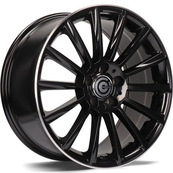 Carbonado Performance 20" 8,5J ET35 5x112 Black Glossy Lip Polished