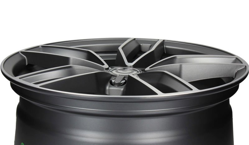 Carbonado Premium 18" 8J ET40 5x112 Matt Anthracite Front Polished - obrazek 4