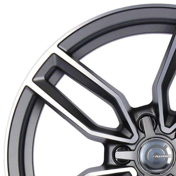 Carbonado Premium 18" 8J ET40 5x112 Matt Anthracite Front Polished - obrazek 5