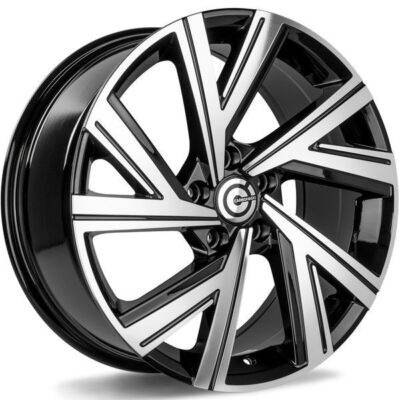 Carbonado Serval 17" 7,5J ET42 5x112 Black Front Polished