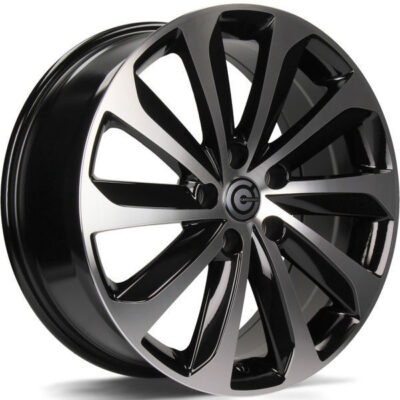 Carbonado Razor 17" 7J ET40 5x114,3 Black Front Polished