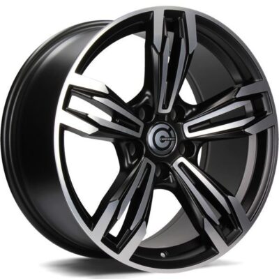 Carbonado Dynamite 17" 8J ET30 5x120 Matt Black Front Polished
