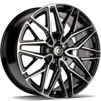 Carbonado Idaho 18" 8J ET50 5x160 Black Front Polished
