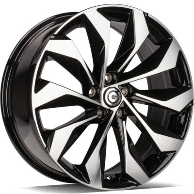 Carbonado Phantom 19" 8J ET43 5x112 Black Front Polished