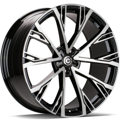 Carbonado Star 19" 8,5J ET35 5x112 Black Front Polished
