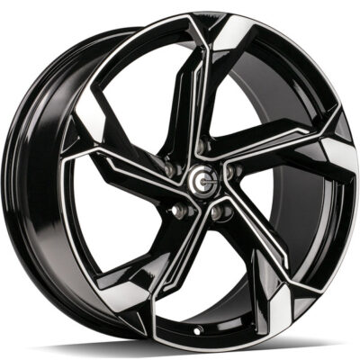 Carbonado Superstar 20" 9J ET30 5x112 Black Front Polished