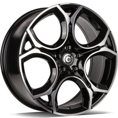 Carbonado Unique 19" 8J ET45 5x112 Black Front Polished