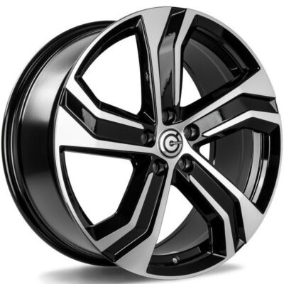 Carbonado Strike 18" 8J ET45 5x108 Black Front Polished