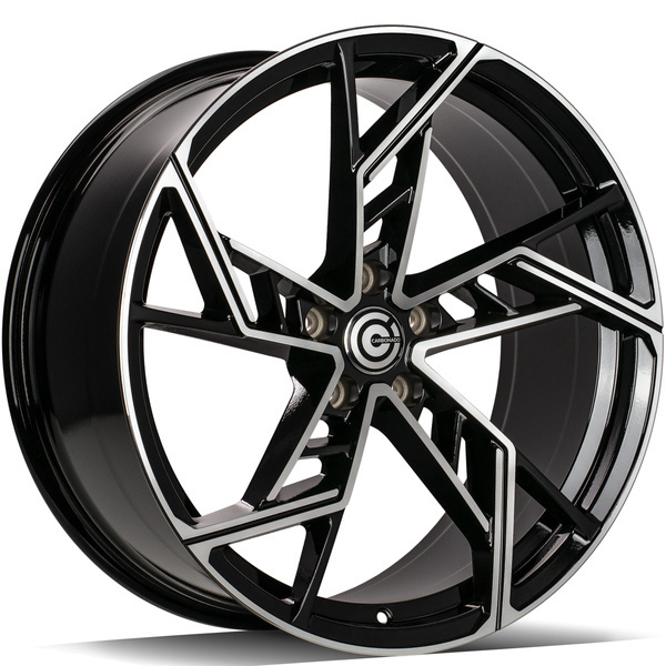 Carbonado Evil 21" 9,5J ET25 5x112 Black Front Polished - obrazek 2