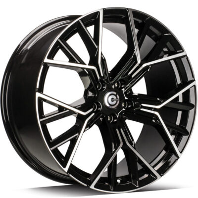 Carbonado Fast 19" 9J ET35 5x112 Black Front Polished