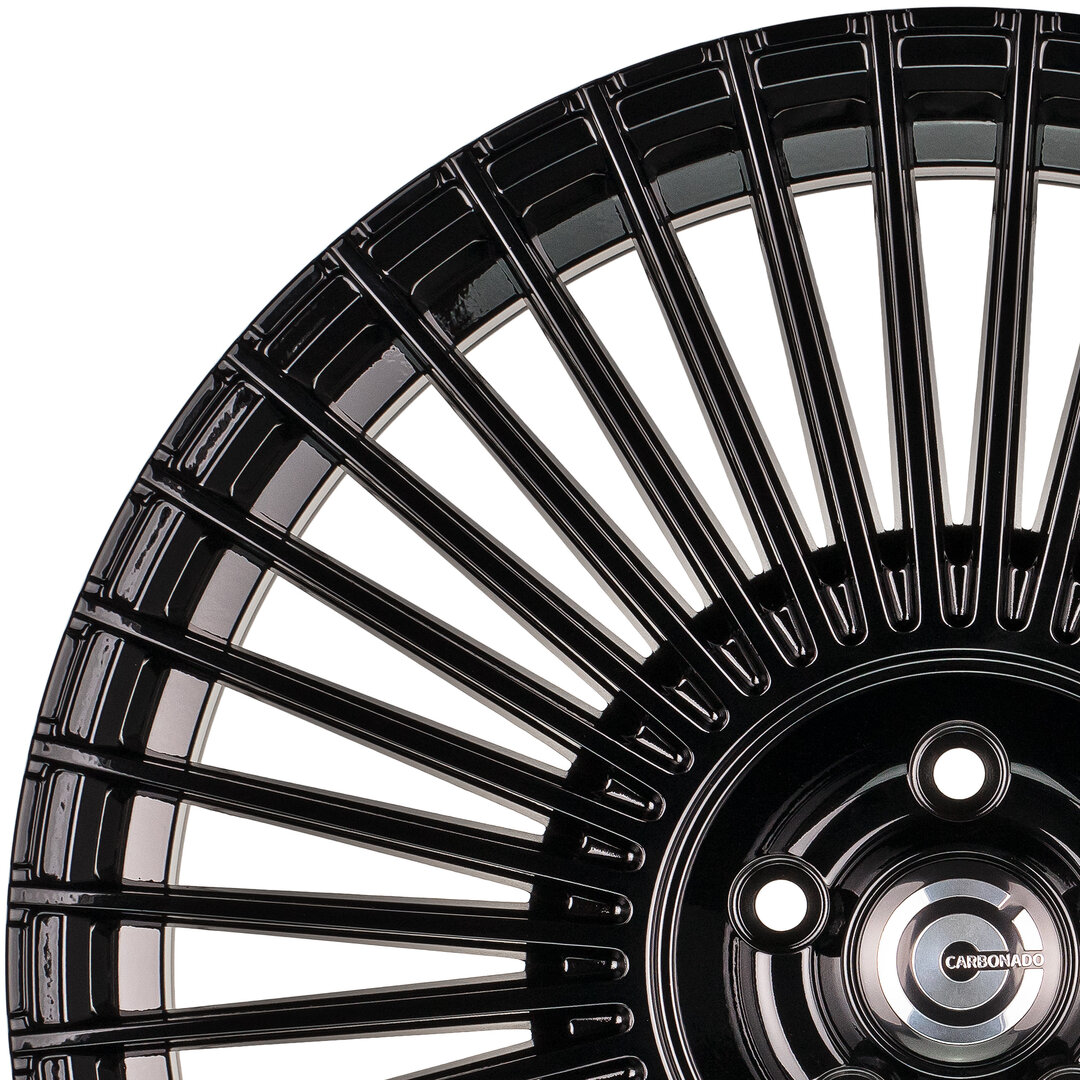 Carbonado Gift 20" 8,5J ET35 + 9,5J ET45 5x112 Black Glossy - obrazek 5