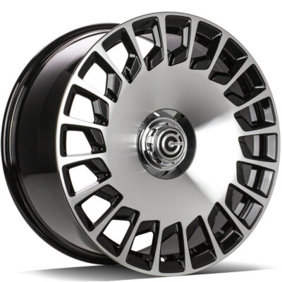 Carbonado Rebellion 20" 8,5J ET35 + 9,5J ET45 5x112 Black Front Polished