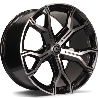 Carbonado Ring 20" 9J ET35 5x112 Black Front Polished