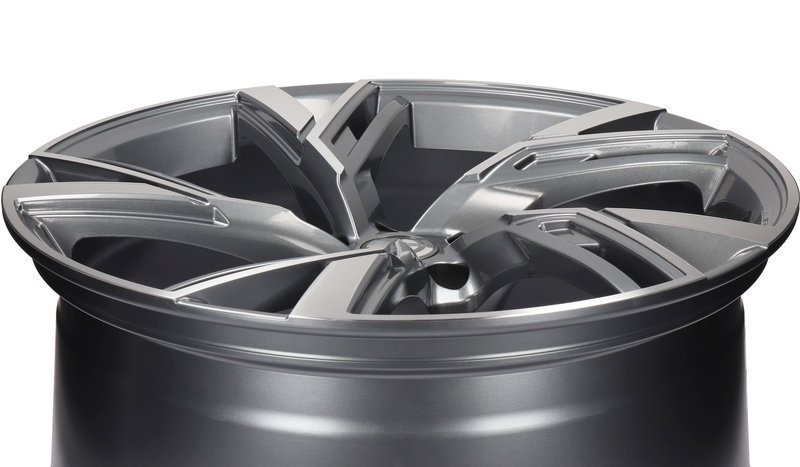 Carbonado Rich 21" 9,5J ET25 5x112 Anthracite Front Polished - obrazek 4