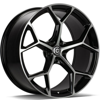 Carbonado Fancy 22" 9,5J ET25 5x112 Black Front Polished