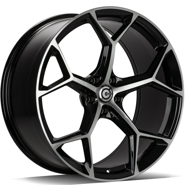 Carbonado Fancy 19" 8,5J ET30 5x112 Black Front Polished