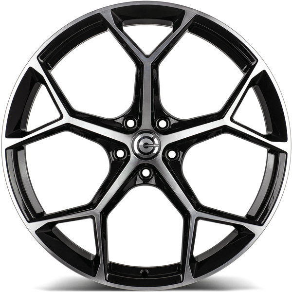 Carbonado Fancy 19" 8,5J ET30 5x112 Black Front Polished - obrazek 3