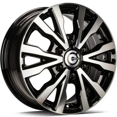 Carbonado Hero 16" 6,5J ET54 5x130 Black Front Polished