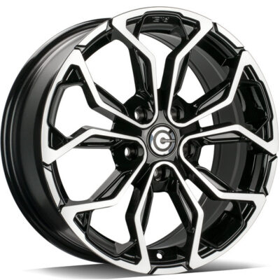 Carbonado Explode 17" 7J ET40 5x114,3 Black Front Polished