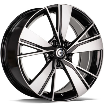 Carbonado Alien 18" 8J ET40 5x112 Black Front Polished