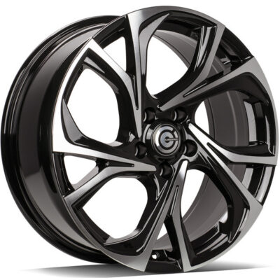 Carbonado Tokio 17" 6,5J ET40 5x114,3 Black Front Polished