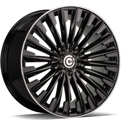 Carbonado Action 20" 9,5J ET40 5x112 Black Glossy Lip Polished