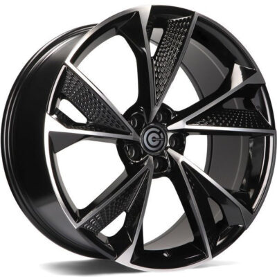 Carbonado Luxury 21" 9,5J ET25 5x112 Black Front Polished