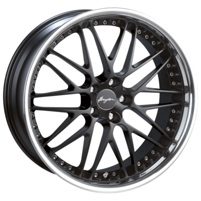 Breyton Spirit II 19" 8,5J ET35 + 9,5J ET40 5x120 Matt Black with Stainless Steel Lip