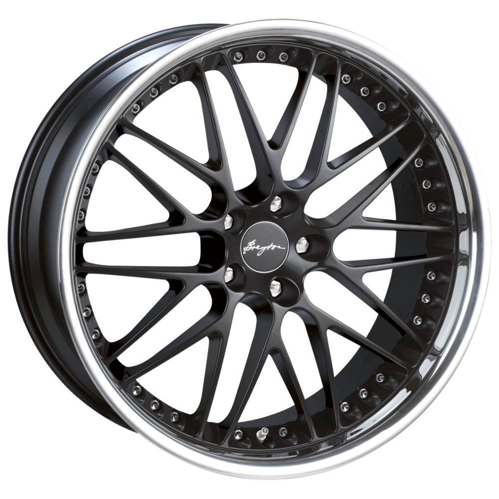 Breyton Spirit II 23" 11J ET40 5x120 Matt Black with Stainless Steel Lip