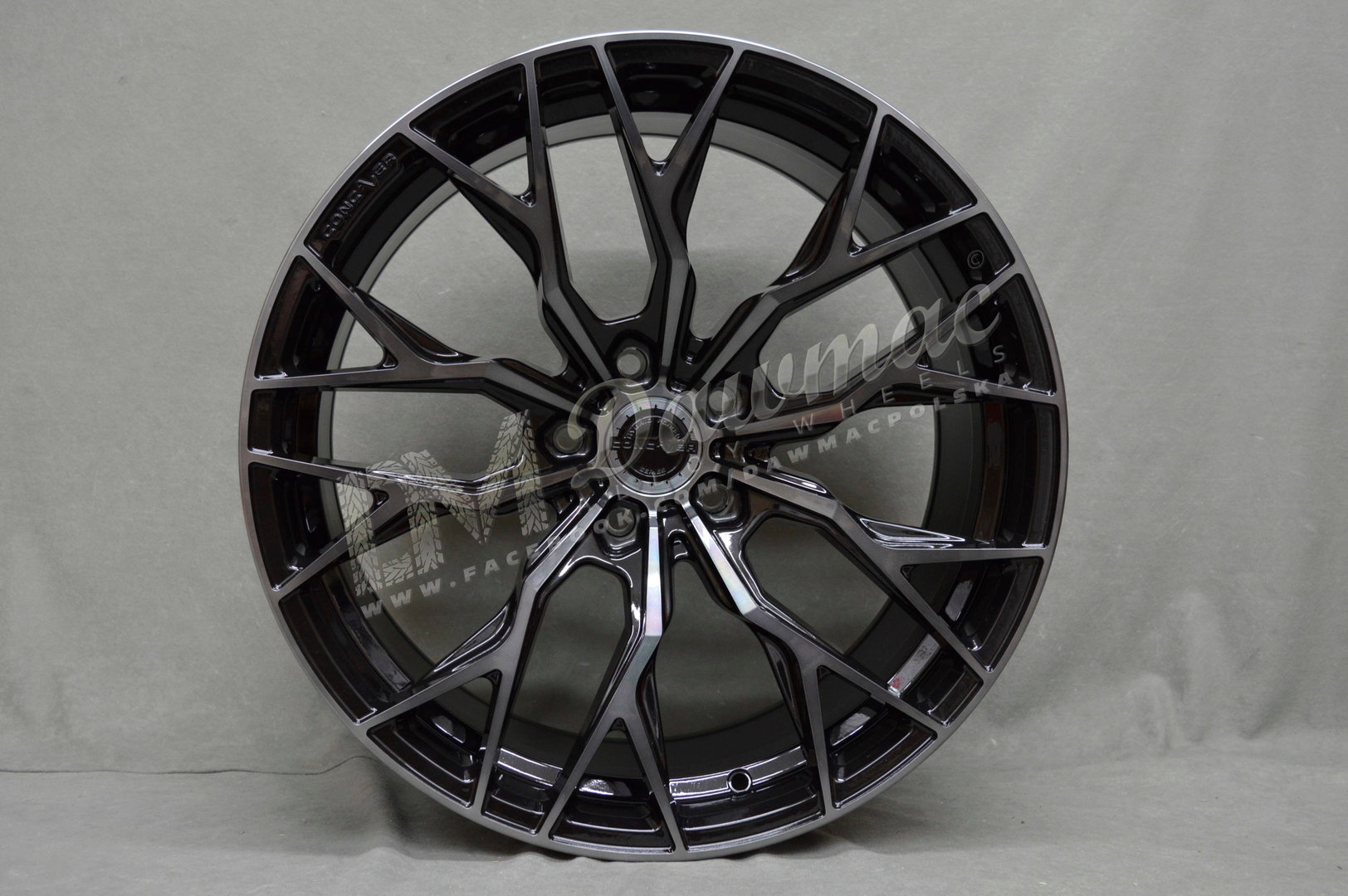 Concaver CVR1 23" 11J ET10-ET52 BLANK Double Tinted Black - obrazek 2