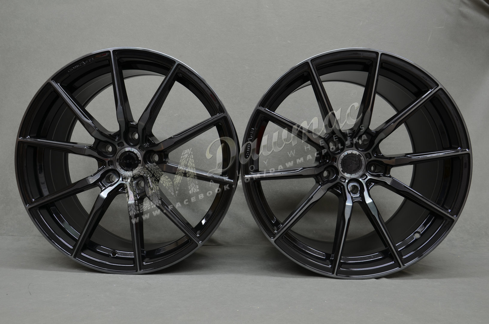 Concaver CVR4 20" 12J ET32-ET60 BLANK Double Tinted Black - obrazek 2