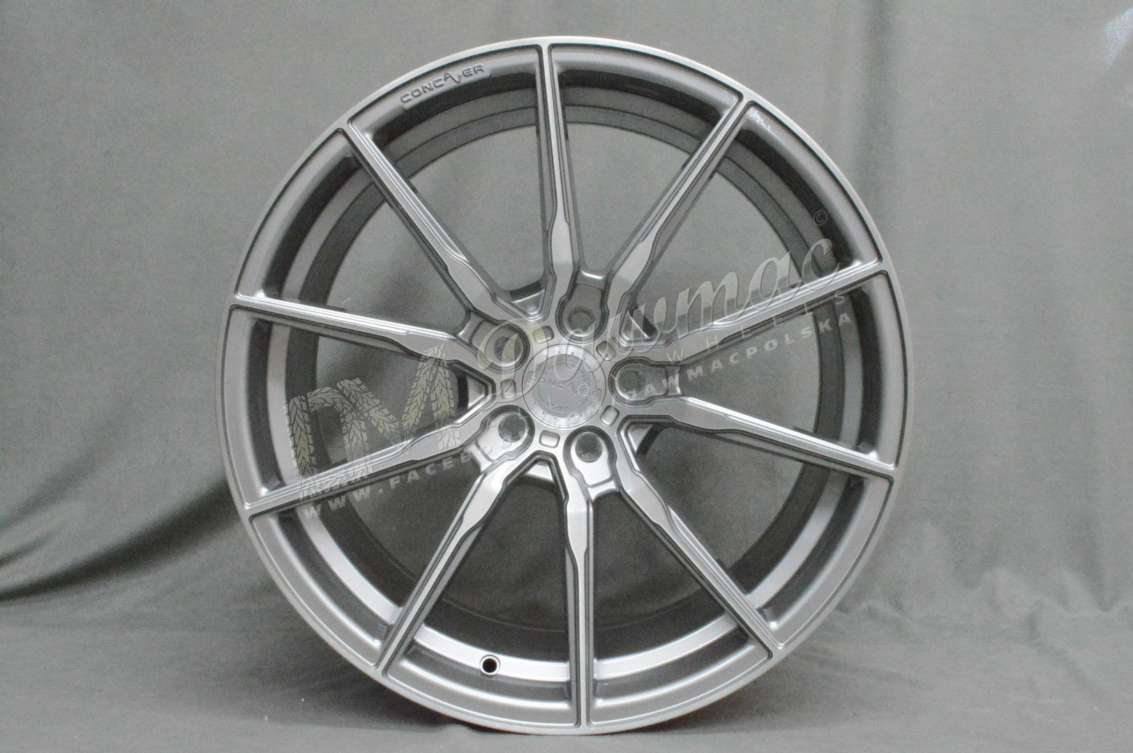 Concaver CVR4 21" 9J ET10-ET52 + 11J ET11-ET52 BLANK Brushed Titanium - obrazek 2