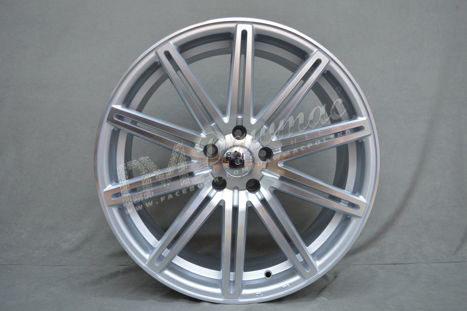 AXE EX15 20" 9J ET40 5x114,3 / 5x112 Silver Polished - obrazek 2