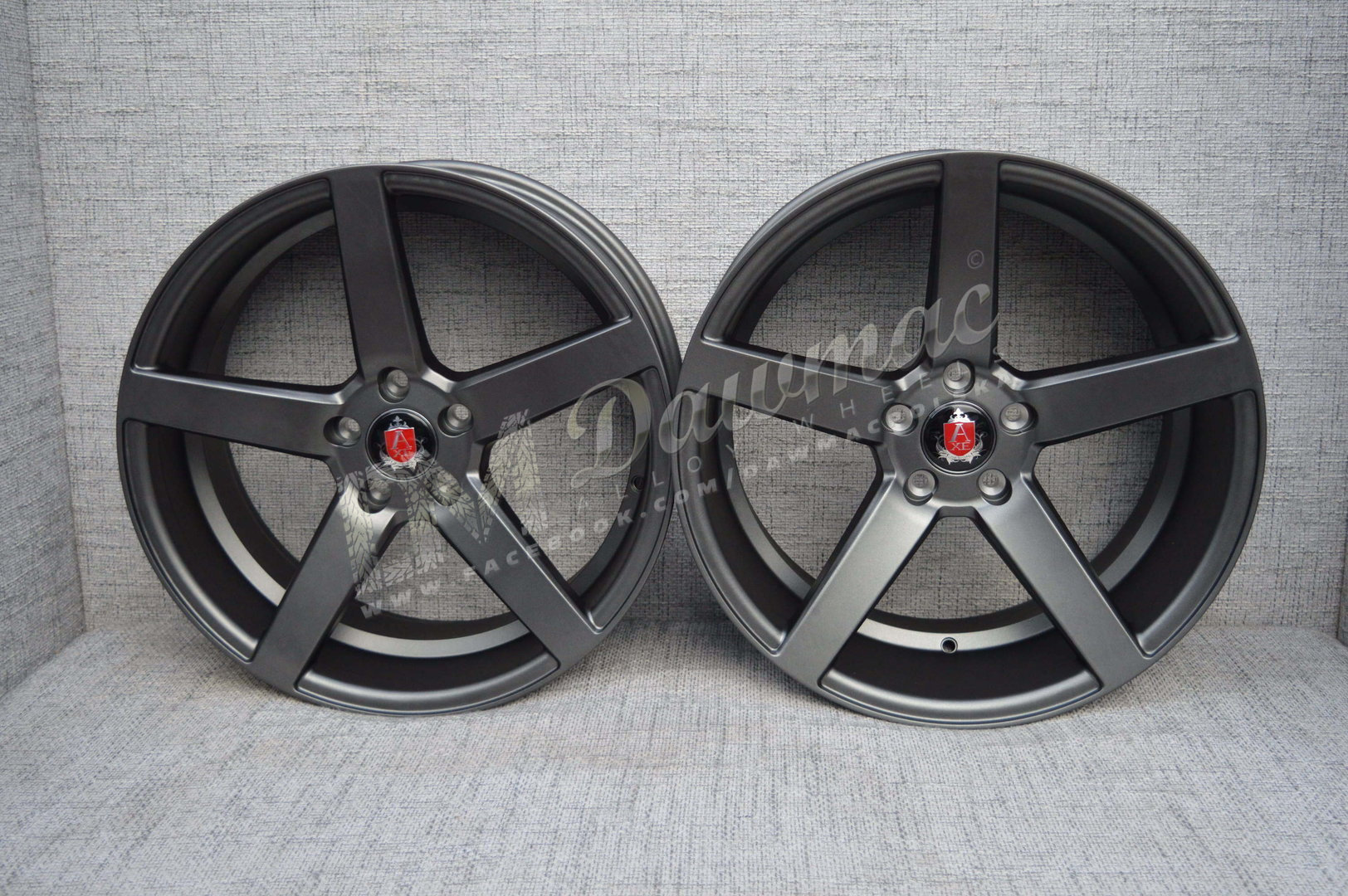 AXE EX18 20" 10,5J ET42 5x108-5x130 Satin Grey - obrazek 2