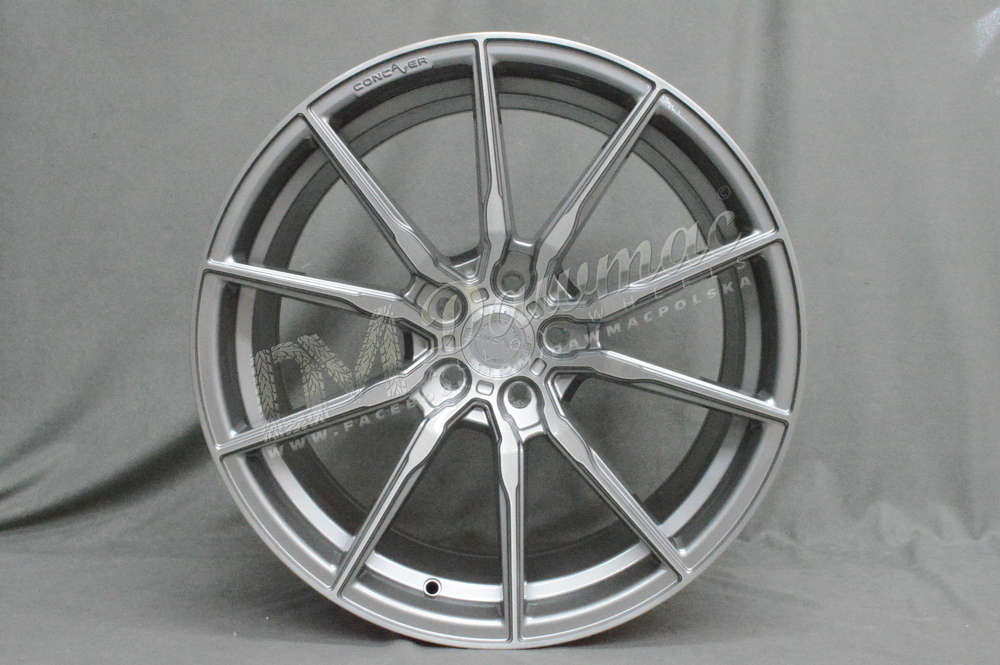 Concaver CVR4 19" 8,5J ET20-ET45 + 10J ET20-ET51 BLANK Brushed Titanium