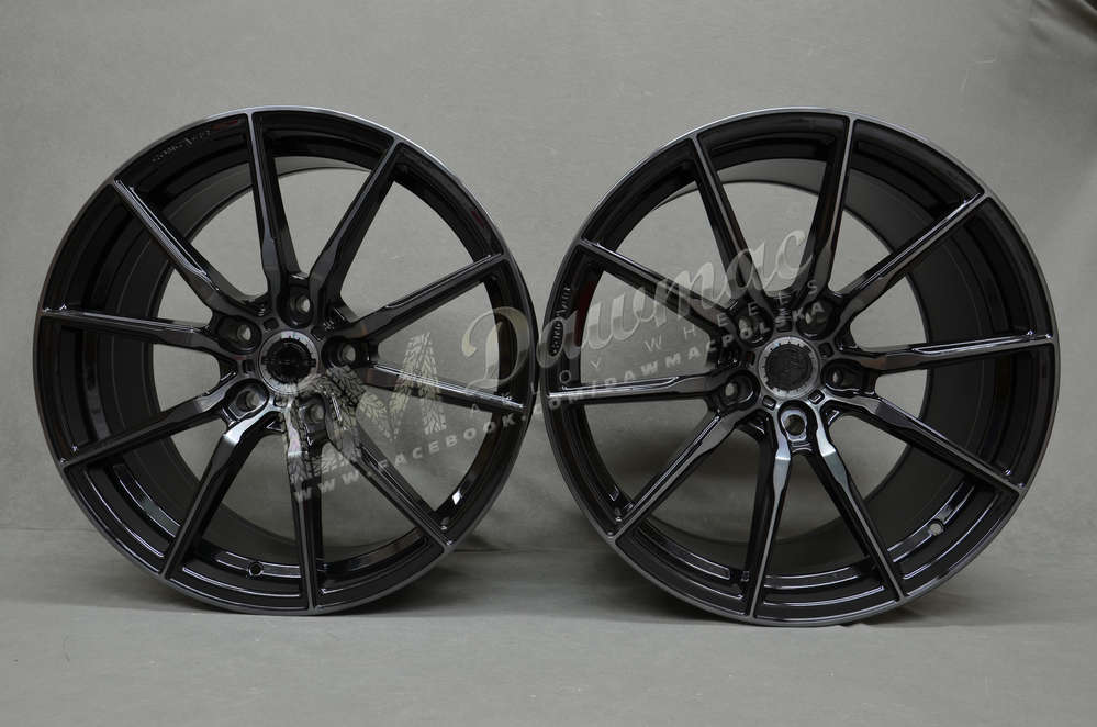 Concaver CVR4 19" 9,5J ET20-ET45 + 10,5J ET15-ET57 BLANK Double Tinted Black