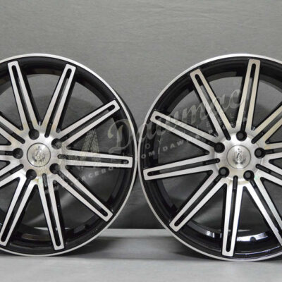 AXE EX15 18" 8J ET40 5x108-5x120 Black & Polished
