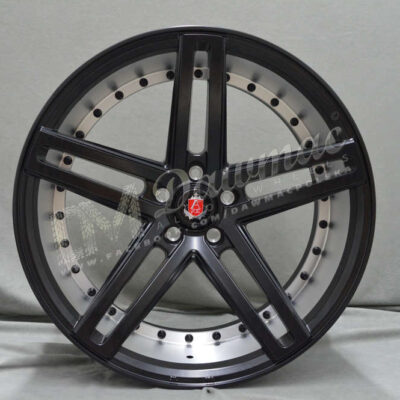 AXE EX20 19" 8,5J ET40 5x108-5x120 Gloss Black Polished Barrel