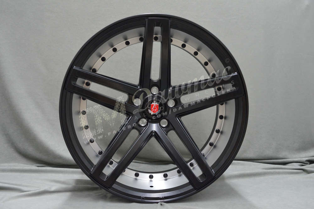 AXE EX20 19" 8,5J ET40 5x108-5x120 Gloss Black Polished Barrel