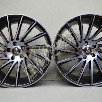 AXE EX32 22" 10,5J ET38 5x112-5x130 Black Polished Face Tinted