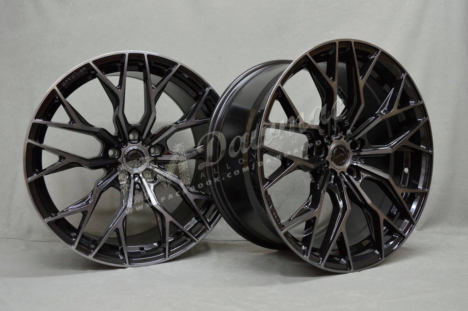 Concaver CVR1 21" 9J ET10-52 + 10,5J ET10-ET46 BLANK Double Tinted Black - obrazek 3