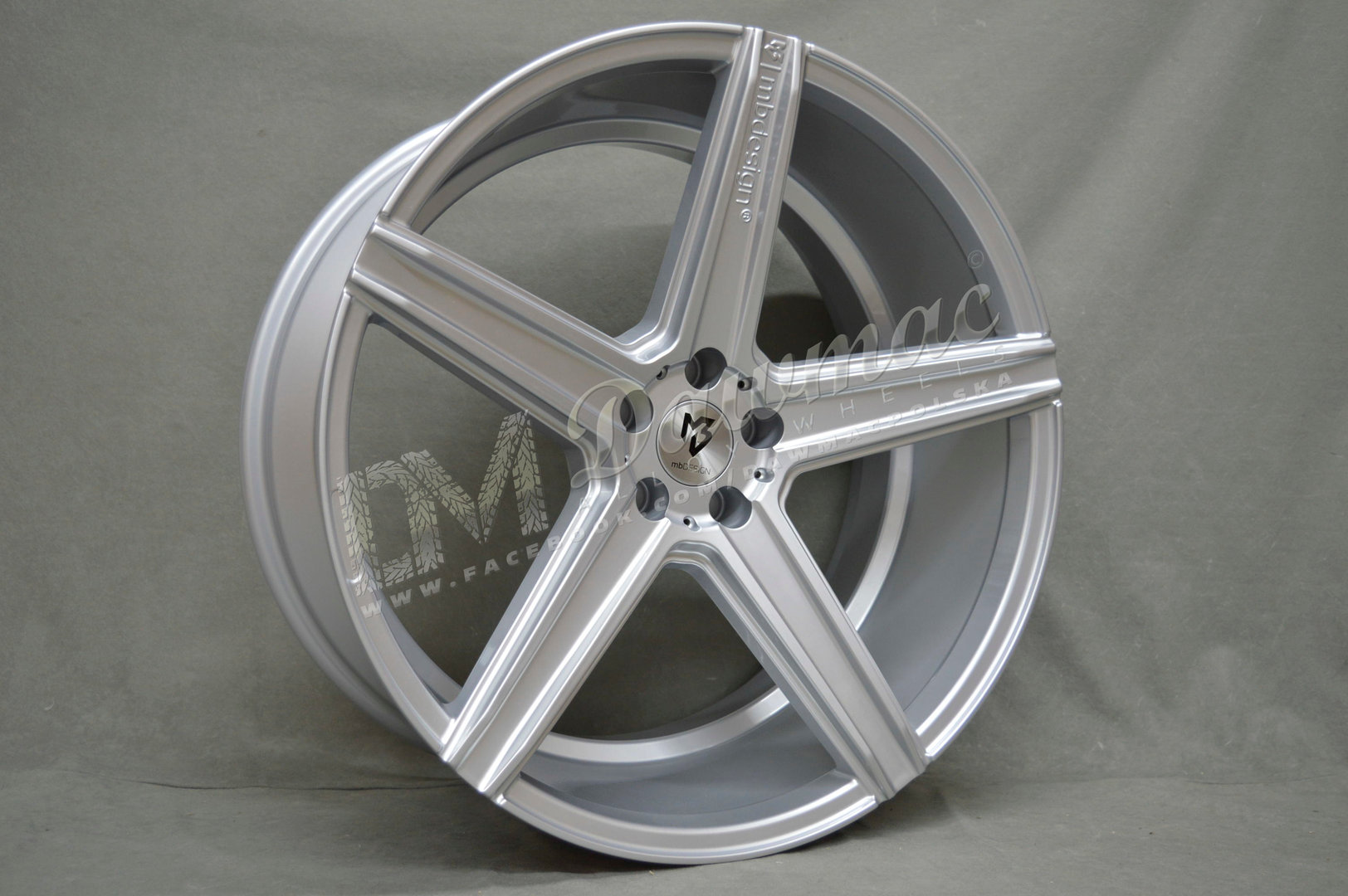 mbDesign KV1 23" 10J ET30/ET45 5x112 Silver - obrazek 3