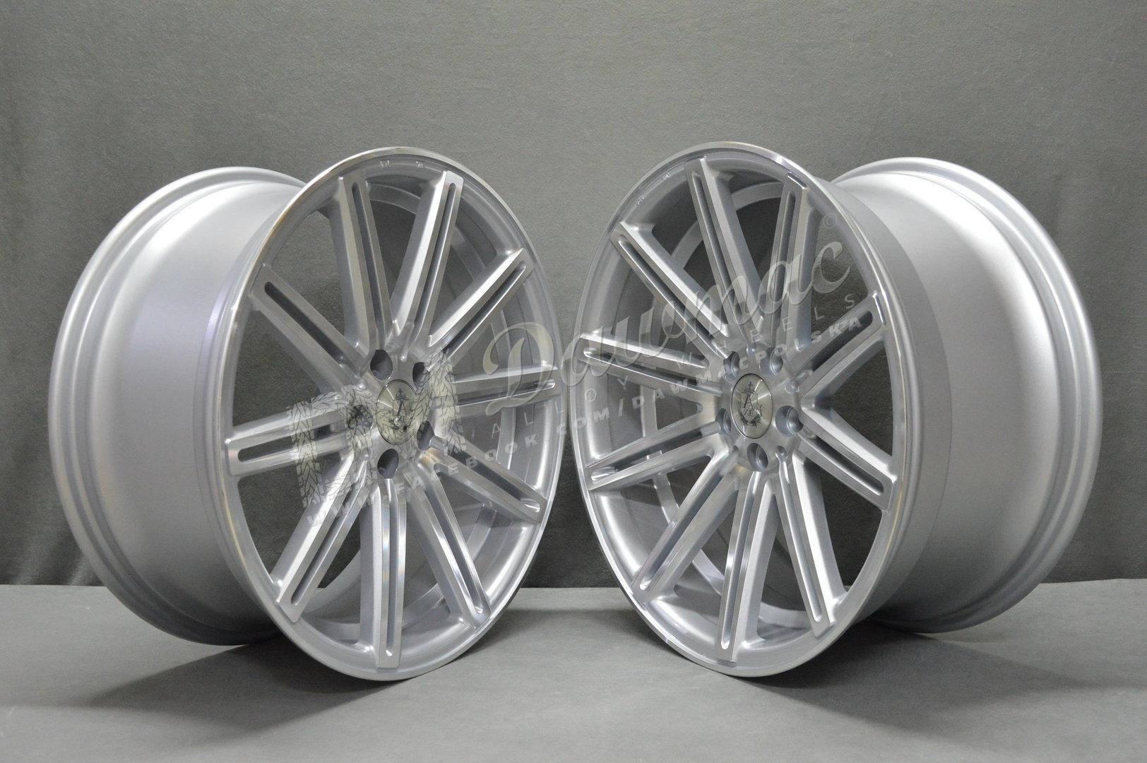 AXE EX15 18" 8J ET40 5x108-5x120 Silver & Polished - obrazek 3